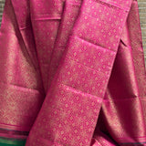 Ranya tricolour kanchipuram silk saree