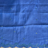 Ombre tussar embroidered saree