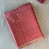 Silk sequinned saree