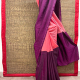 Mishrita Colour Blocked Chiffon Saree