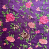 Veena Plain Tussar Saree - Pink and Purple
