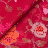 Ponduru Khadi Handwoven Saree - Red