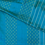 Handloom Ikat Silk Saree - Turquoise