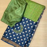 Maya Dot Magic Tussar Saree - Green