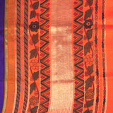 Kalpataru Kalamkari Silk Saree - Purple
