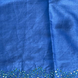 Ombre tussar embroidered saree
