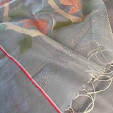 Organza jamdani saree