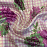 Veena Rose Cluster Tussar Saree - Fuchsia