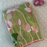Organza jamdani saree