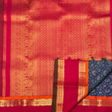 Sumangala Paisleys Kanchipuram Silk Saree - Blue