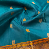 Kimaya swan and paisley silk saree