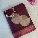 Maya abstract print tussar saree