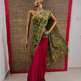 Chiffon kalamkari saree