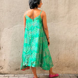 Jugal Hoops Asymmetric Silk Dress