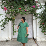 Tropical Blooms Heather Dress - Green