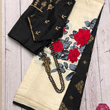 Mila buttercup korvai kanchipuram silk saree