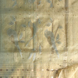 Metallic handwoven organza saree