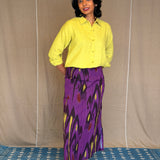 Elements Lightning Strike Ikat Skirt - Twilight