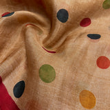 Nisha Retro Dots Organza Saree