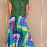 Elements Aurora Flared Ikat Skirt - Galaxy