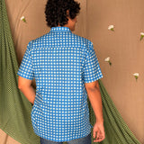 Flowerbed Topiary Patch Pocket Shirt - Fountain