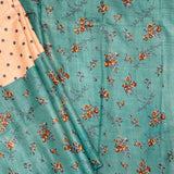 Veena Azure Bloom Tussar Saree