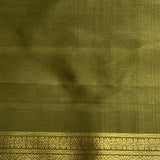 Mishrita Creeper Border Organza Saree - Blue and Olive
