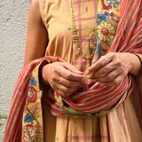 Mishrita Kota Dupatta - Red