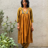 Kaleidoscope Snippet Kanchi Cotton Dress - Ochre