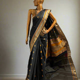 kimaya thread and zari border silk saree