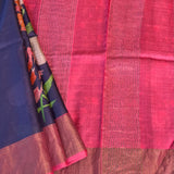 Maya digital floral tussar saree