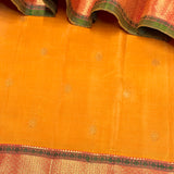 Vera Small Bordered Kanchipuram Silk Saree - Yellow