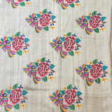 Tussar pettipoint saree