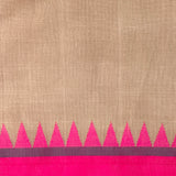 Ponduru Khadi Handwoven Saree - Beige