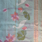 Organza jamdani saree