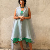 Jugal Hoops Asymmetric Silk Dress