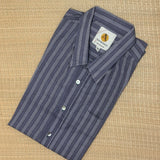 Applique Embroidered Men's Shirt - Grey