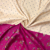 Mila Orchid Half and Half Kanchipuram Silk Saree
