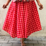 Zephyr Scarlet Skirt Set