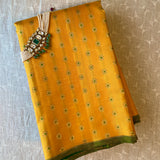 Meera meenakari kanchipuram silk saree
