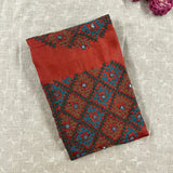 Tussar kutch embroidered blouse piece
