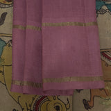 Kalpataru Kamadhenu Kalamkari Silk Saree - Mocha