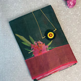 Maya digital floral tussar saree