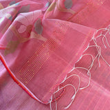 Organza jamdani saree