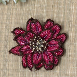 Chocolate Dahlia Brooch
