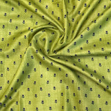 Veena Little Flowers Tussar Saree - Green