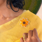 Radiant Sunflower Brooch