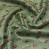 Maya Little Flowers Tussar Saree - Sage