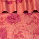 Veena Wallflower Tussar Saree - Pink