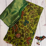 Chiffon kalamkari saree